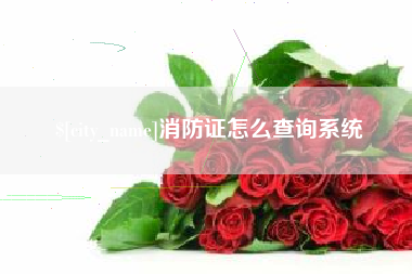 忻州消防证怎么查询系统