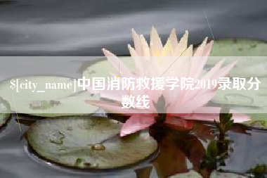 忻州中国消防救援学院2019录取分数线