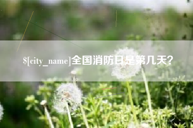 忻州全国消防日是第几天？