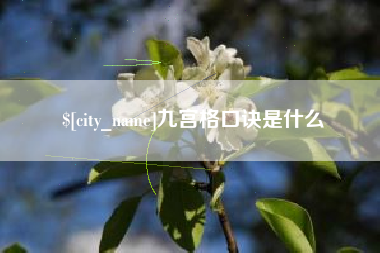 忻州九宫格口诀是什么