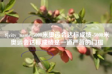 忻州5000米奥运会达标成绩-5000米奥运会达标成绩是一道严苛的门槛
