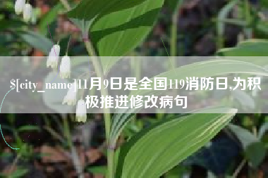 忻州11月9日是全国119消防日,为积极推进修改病句
