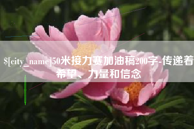 忻州50米接力赛加油稿200字-传递着希望、力量和信念