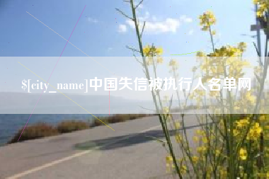 忻州中国失信被执行人名单网