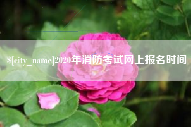 忻州2020年消防考试网上报名时间