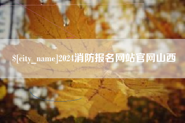 忻州2024消防报名网站官网山西