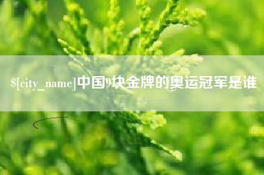 忻州中国9块金牌的奥运冠军是谁