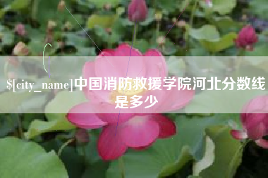 忻州中国消防救援学院河北分数线是多少