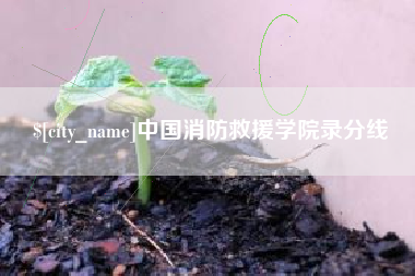 忻州中国消防救援学院录分线