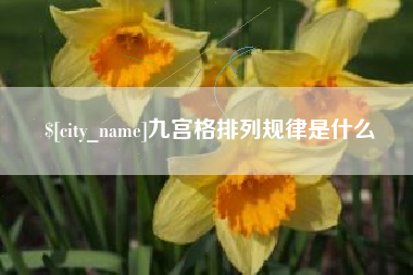 忻州九宫格排列规律是什么