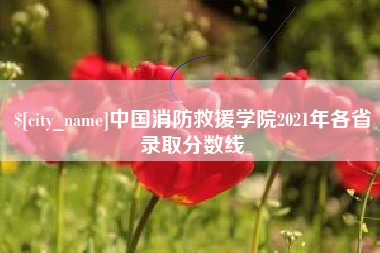 忻州中国消防救援学院2021年各省录取分数线