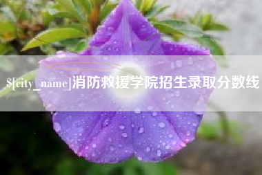 忻州消防救援学院招生录取分数线
