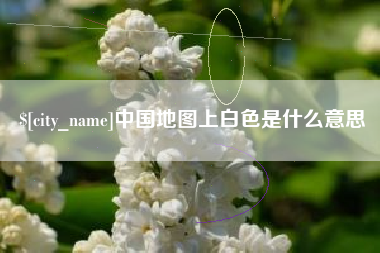 忻州中国地图上白色是什么意思