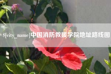 忻州中国消防救援学院地址路线图
