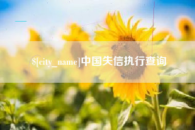 忻州中国失信执行查询