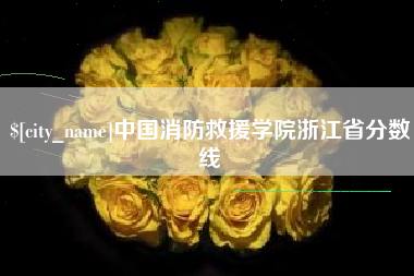 忻州中国消防救援学院浙江省分数线