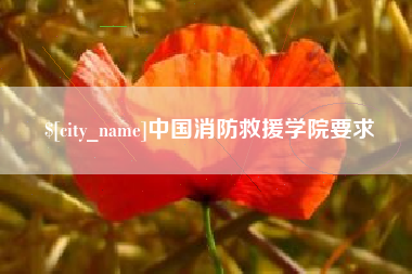 忻州中国消防救援学院要求