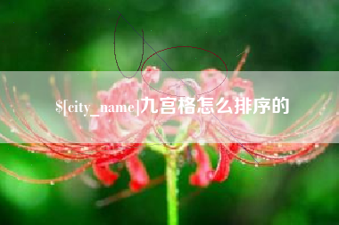 忻州九宫格怎么排序的