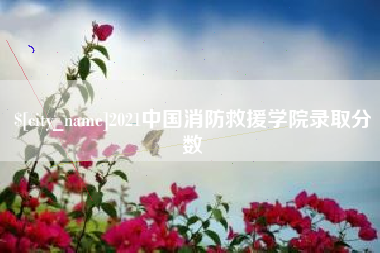 忻州2021中国消防救援学院录取分数