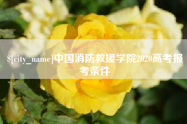 忻州中国消防救援学院2020高考报考条件