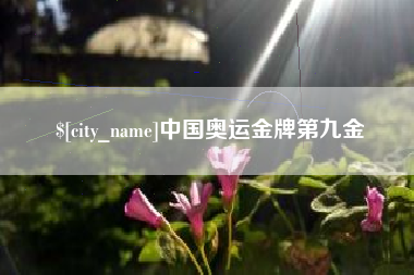 忻州中国奥运金牌第九金